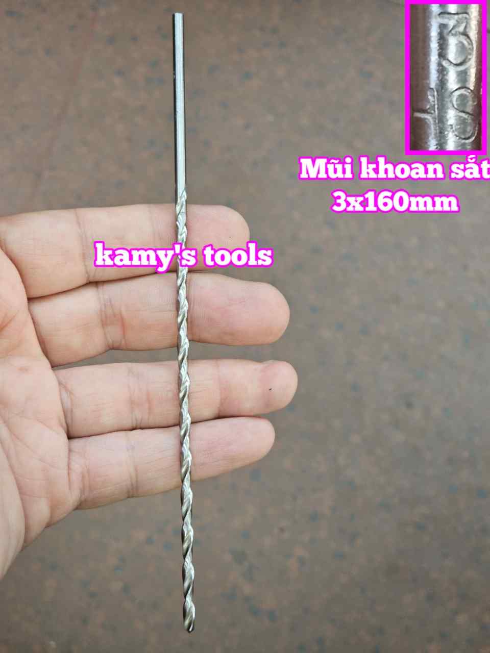 Mũi khoan sắt 3mm dài 160mm 3x160mm Wetools WT-231603