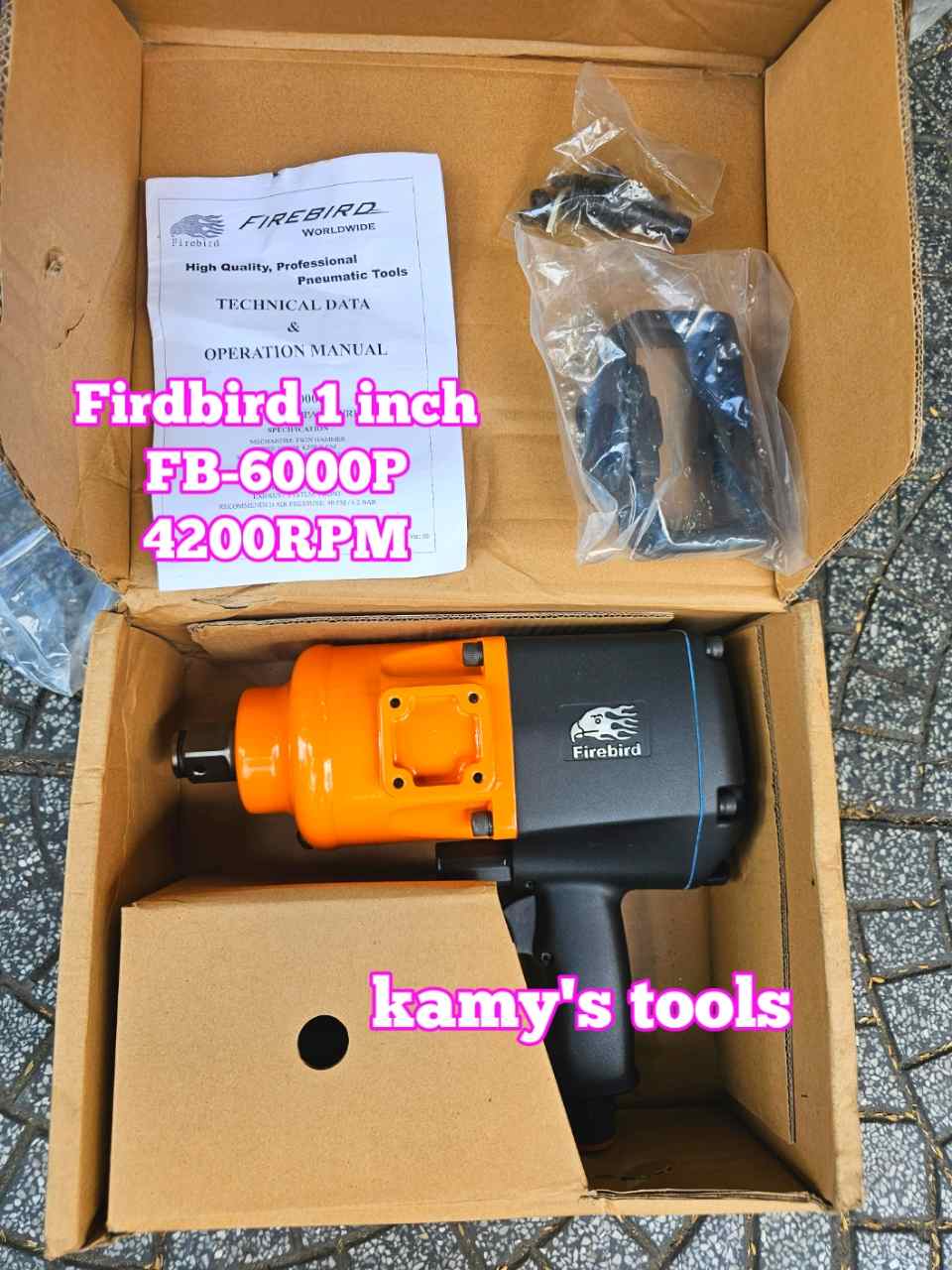 Máy siết bulong tháo mở ốc bằng hơi khí nén Firebird 1 inch FB-6000P