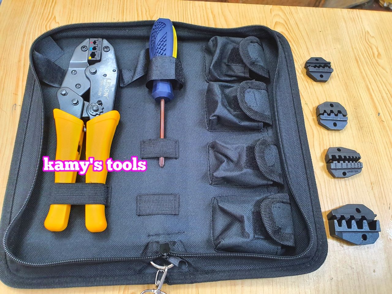 Bộ kìm bấm cos 5 đầu thay đổi đa năng WXK-30JN Lekon chính hãng