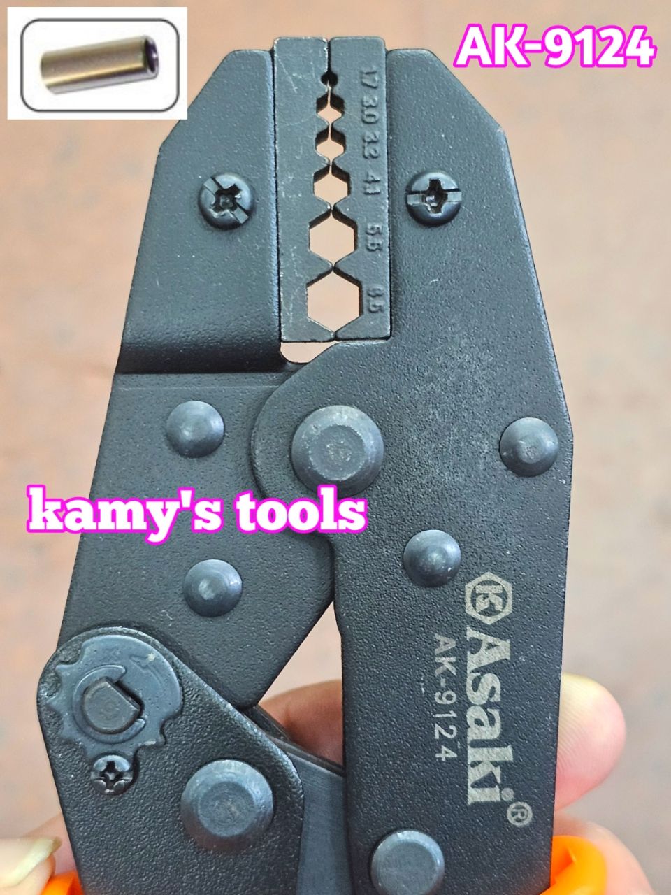 AK-9124 Kìm bấm cos nối Asaki 9 inch 1.7-6.5mm2