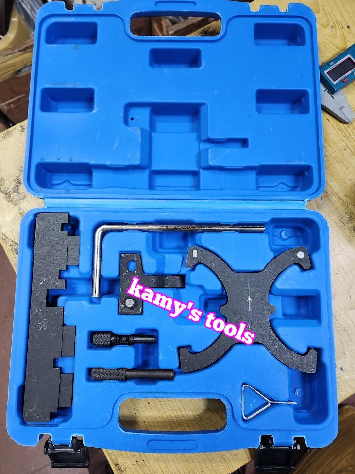 Bộ dụng cụ cân cam, dưỡng đặt cam xe Ford Ecosport Focus Fiesta Modeo Ecoboost 1.5L và 1.6L Kamytools 7 chi tiết