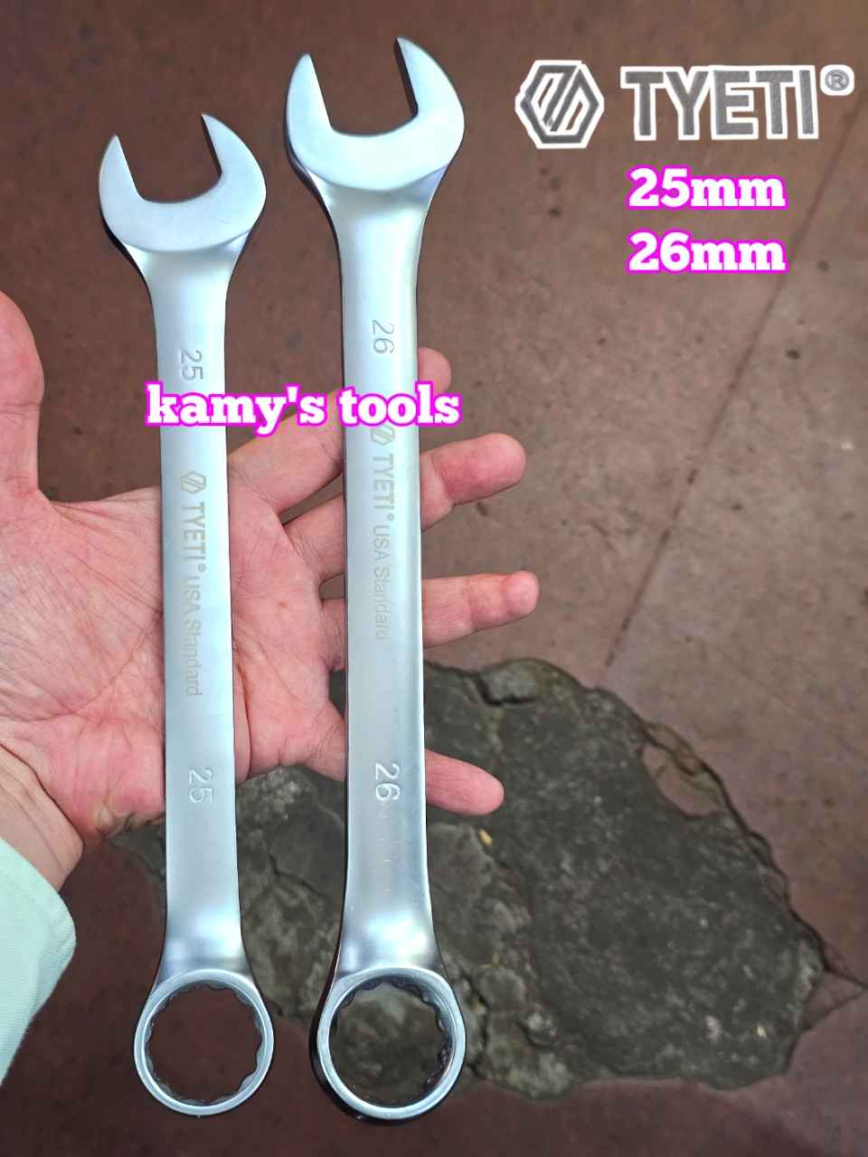 Cờ lê vòng miệng 25mm 26mm TYETI dài 405mm TYETI-3225A TYETI-3226A