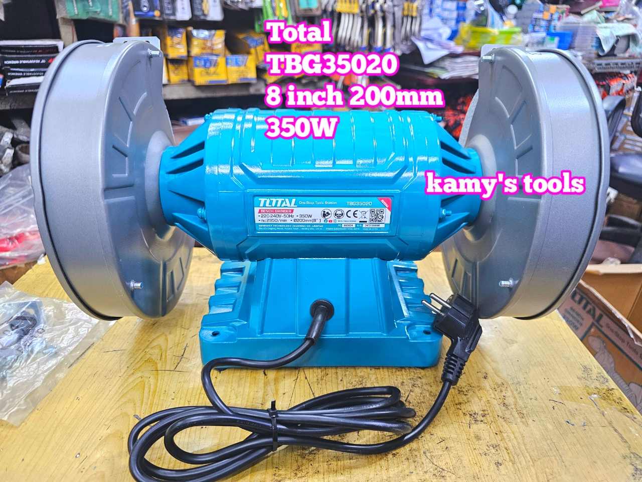 Máy mài để bàn 2 đá Total 8 inch 200mm TBG35020 350w