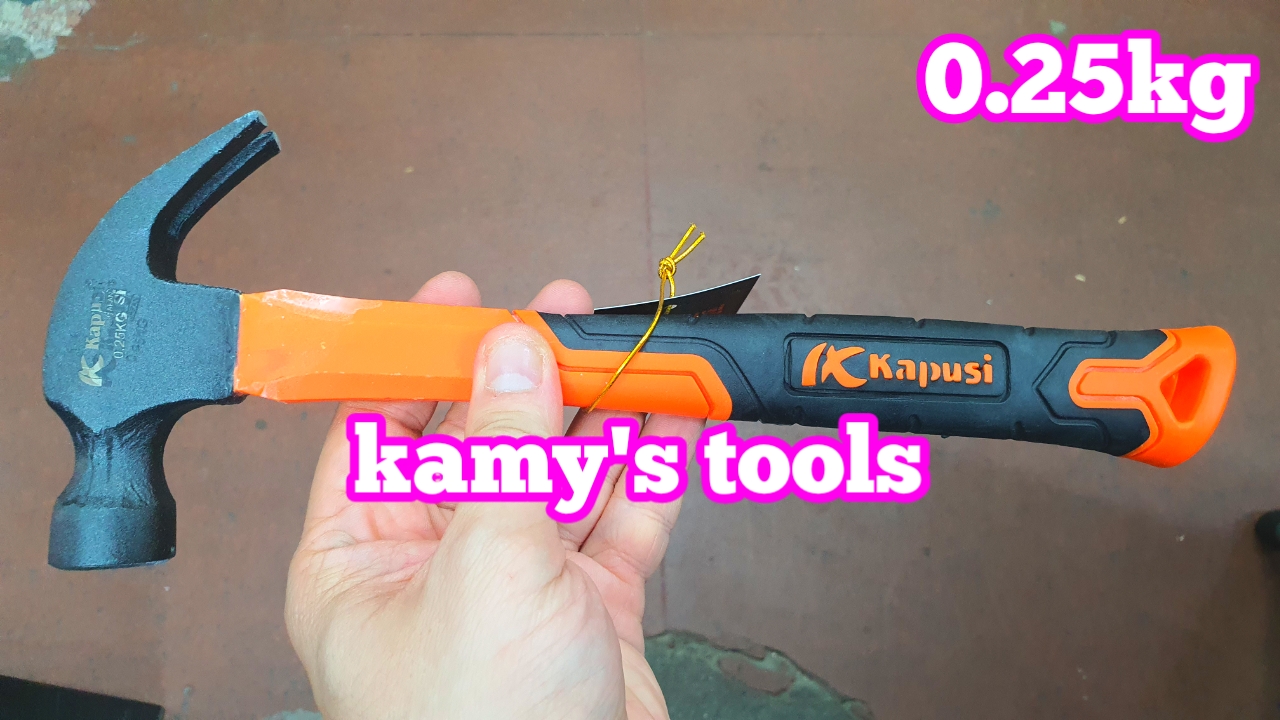 Búa nhổ đinh đóng đinh cán cao su Kapusi 0.25kg 0.5kg 0.75kg