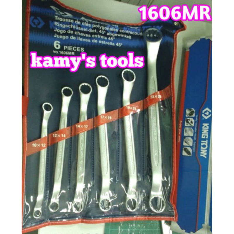 Bộ cờ lê 2 đầu vòng 6 cây Kingtony model 1606MR