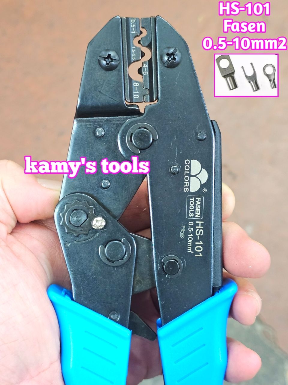Kìm bấm cos Fasen HS-101 dài 9 inch 220mm 1.5-10mm2