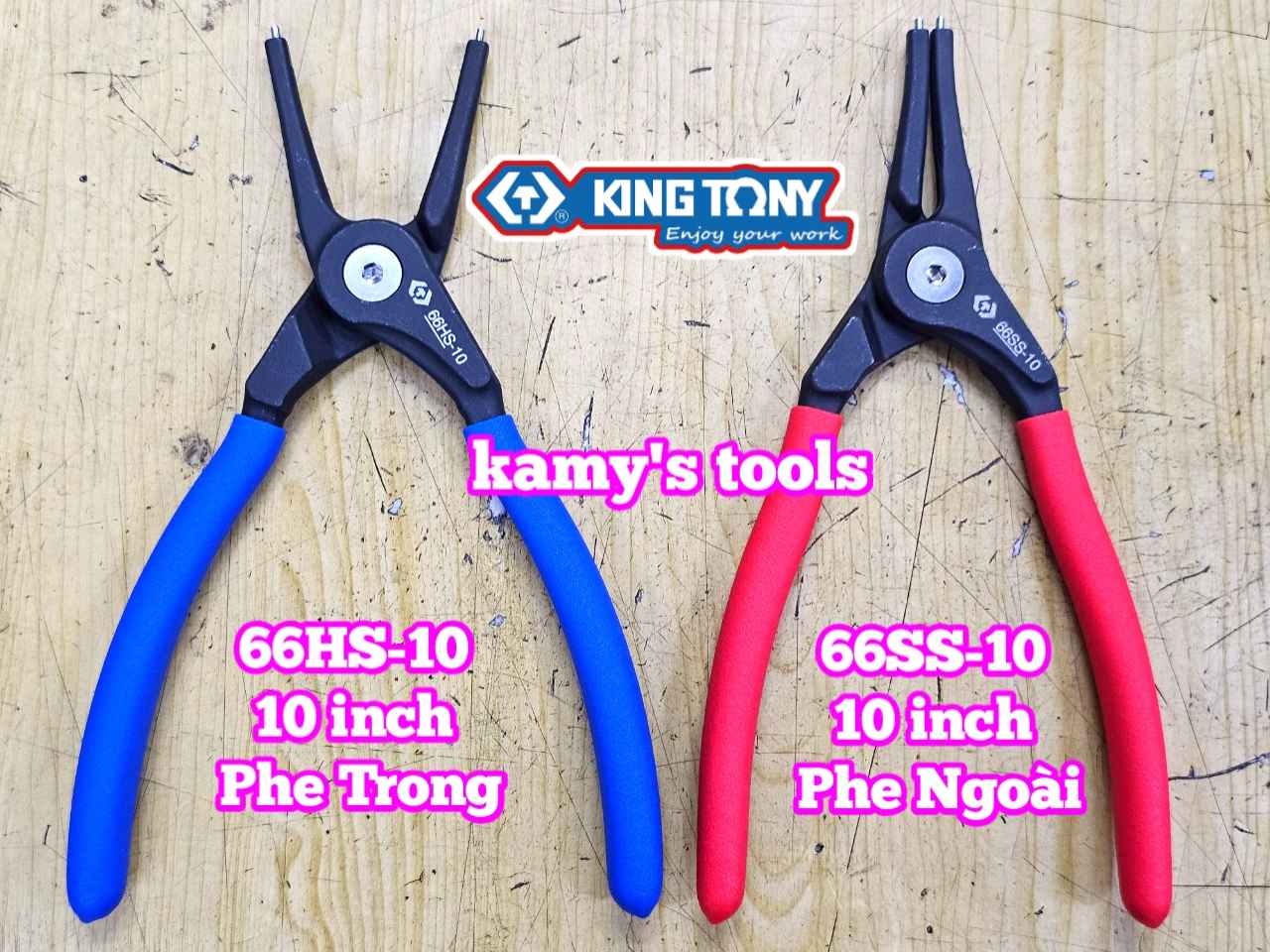 Kìm mở phe Cong trong ngoài 10 inch Kingtony 66HS-10 66SS-10 mở phe 40-100mm