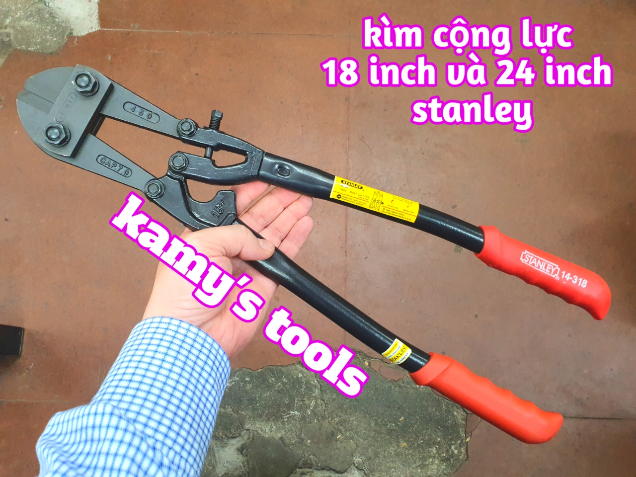 Kéo cắt sắt cộng lực 18 inch 457mm 24 inch 605mm model 14-318-S và 14-324-S, kìm cộng lực cắt sắt