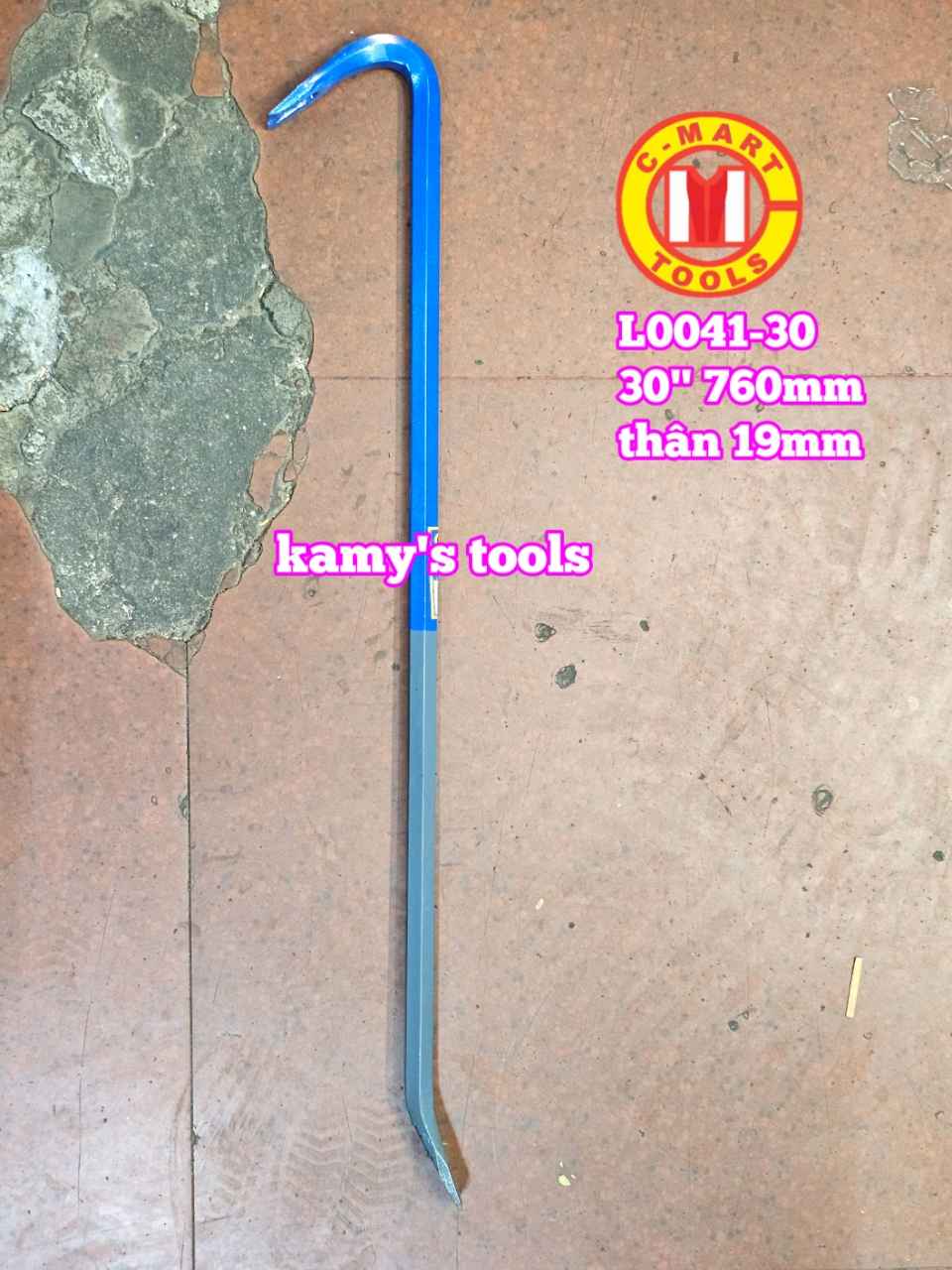 Xà beng đầu dẹp đầu nhổ đinh thân lục giác 30 inch 760mm C-mart L0041-30