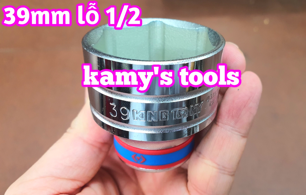 Đầu tuýp đầu khẩu 39mm 1/2 inch Kingtony mở nồi xe tay ga model 433539MR