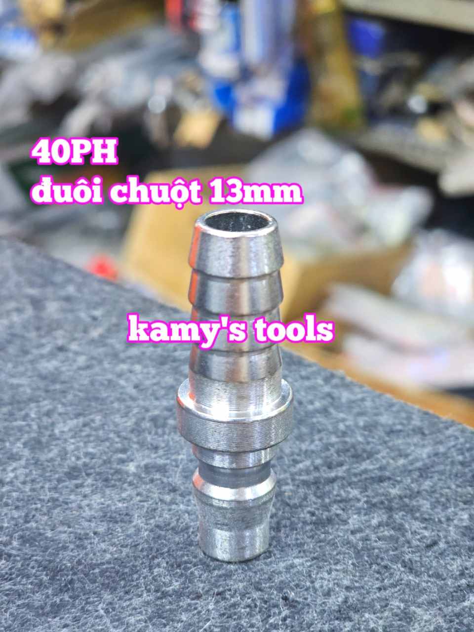 Bộ nối nhanh hơi khí nén đuôi chuột dây 13mm 40SH 40PH Wetools WT-40SH WT-40PH