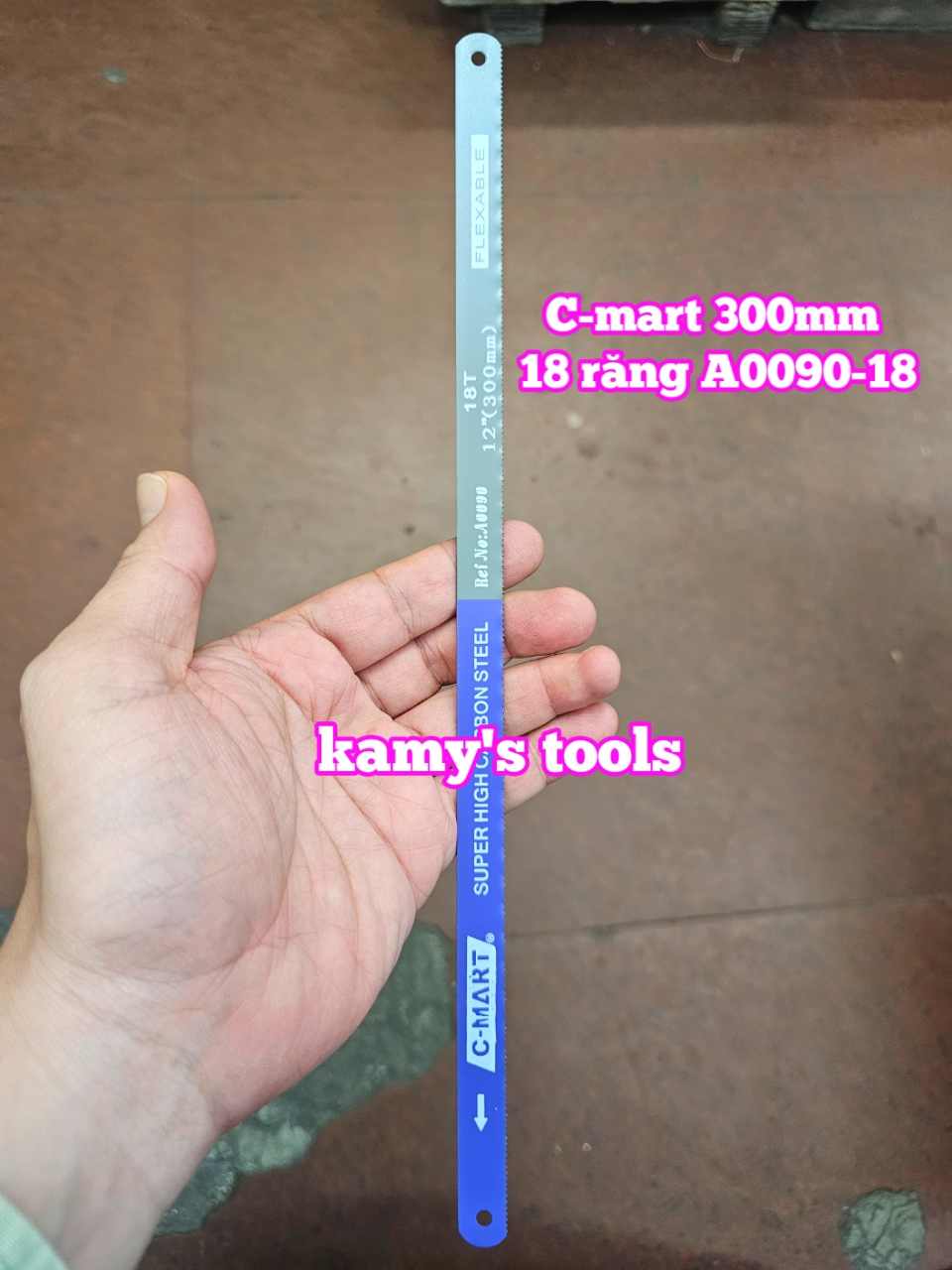 Lưỡi cưa sắt thép C-mart 12 inch 300mm 18 răng 24 răng A0090-18 A0090-24