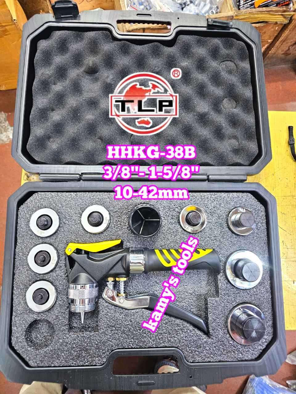 Bộ dụng cụ nong ống đồng thủy lực TLP HHKG-38B cỡ 10-42mm