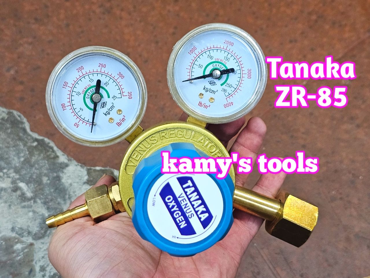 Đồng hồ oxy đồng hồ gió đá thân thau Tanaka ZR-85 dùng cho cắt kim loại