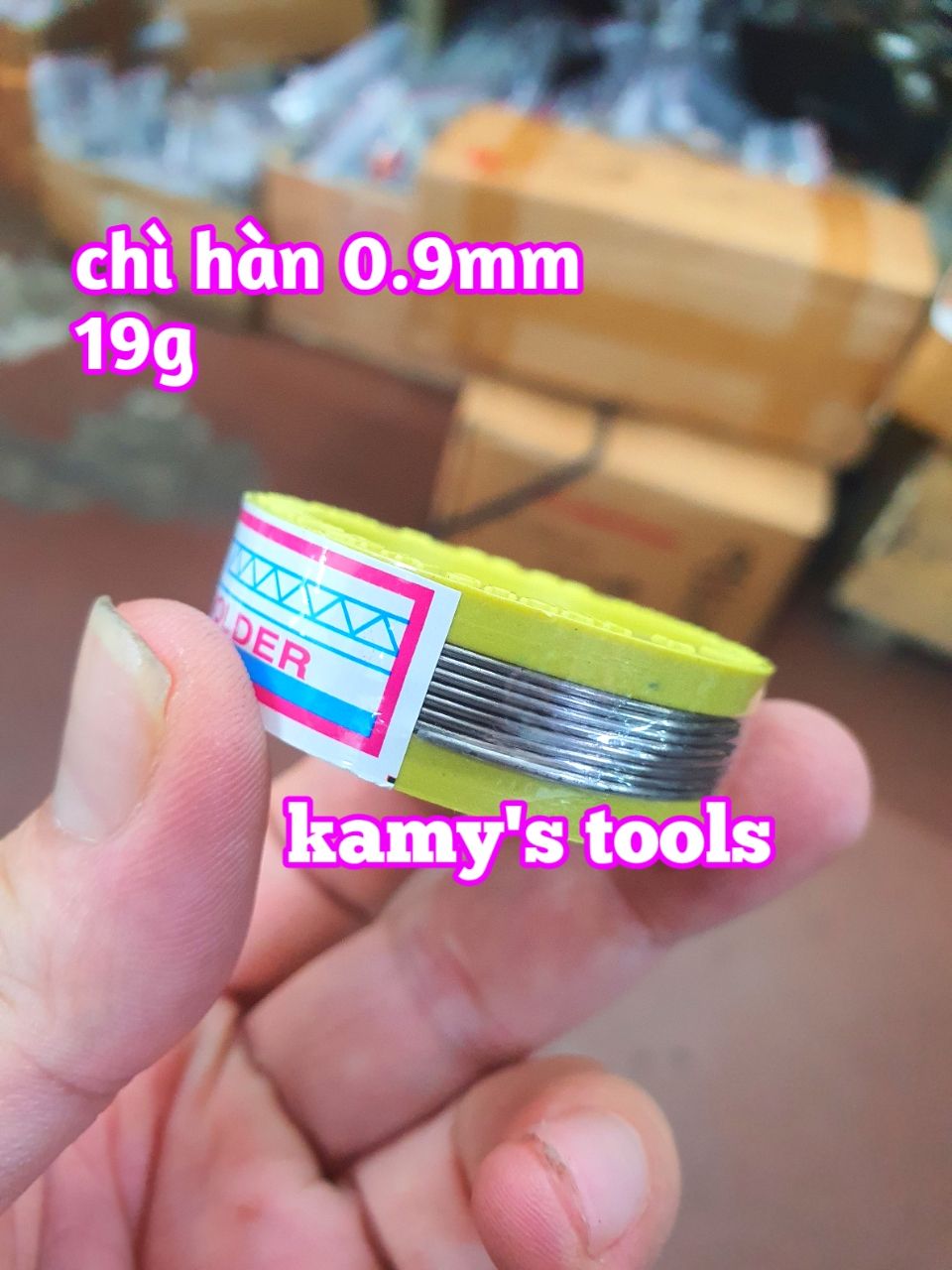 Chì hàn 0.9mm 19g dùng cho mỏ hàn chì bằng điện