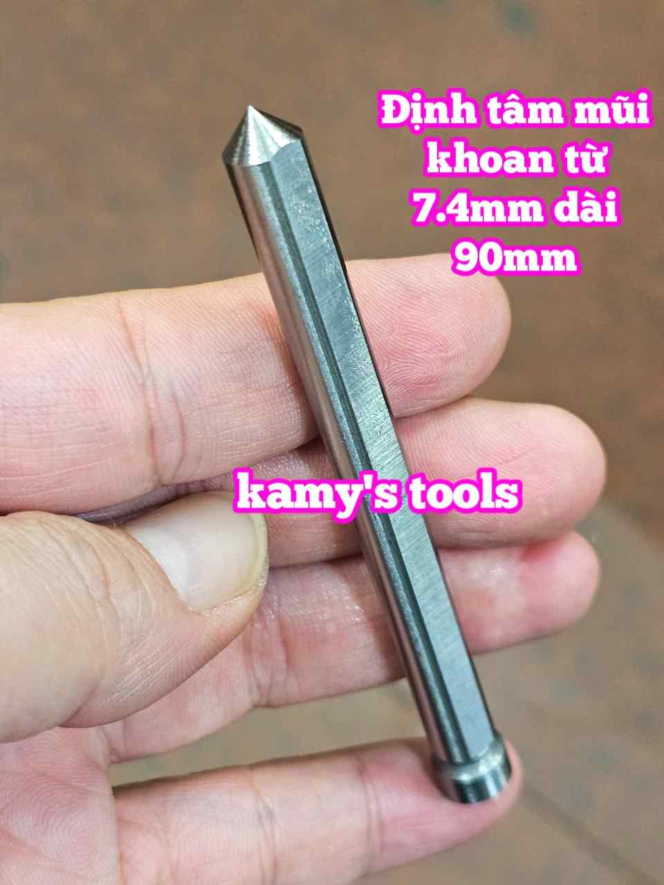 Mũi định tâm cho mũi khoan từ 7.4mm (8mm) dài 90mm