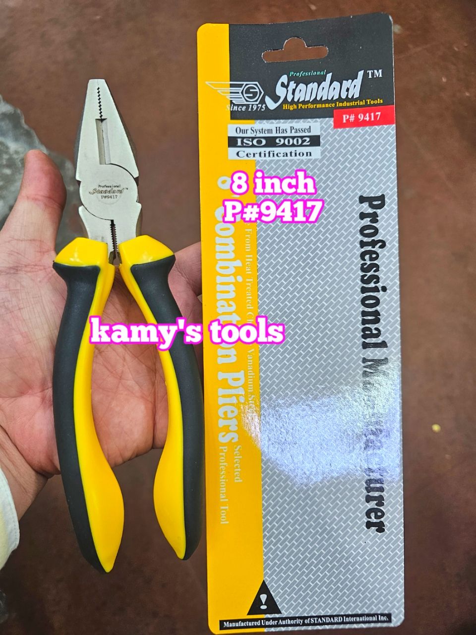 P#9417 Kìm điện Standard dài 8 inch 205mm, kềm điện