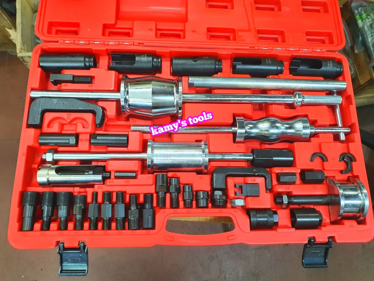 bộ dụng cụ cảo vam tháo mở kim phun dầu diesel ô tô 40 chi tiết kamytools