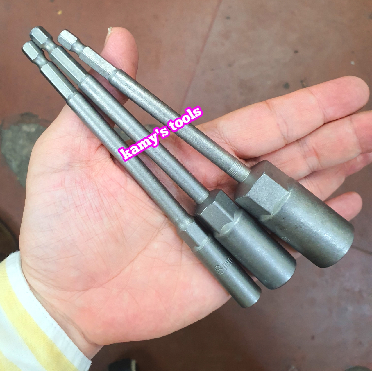 Mũi bắn đầu chụp bulong dài 150mm chuôi chân lục giác 5.5mm-19mm