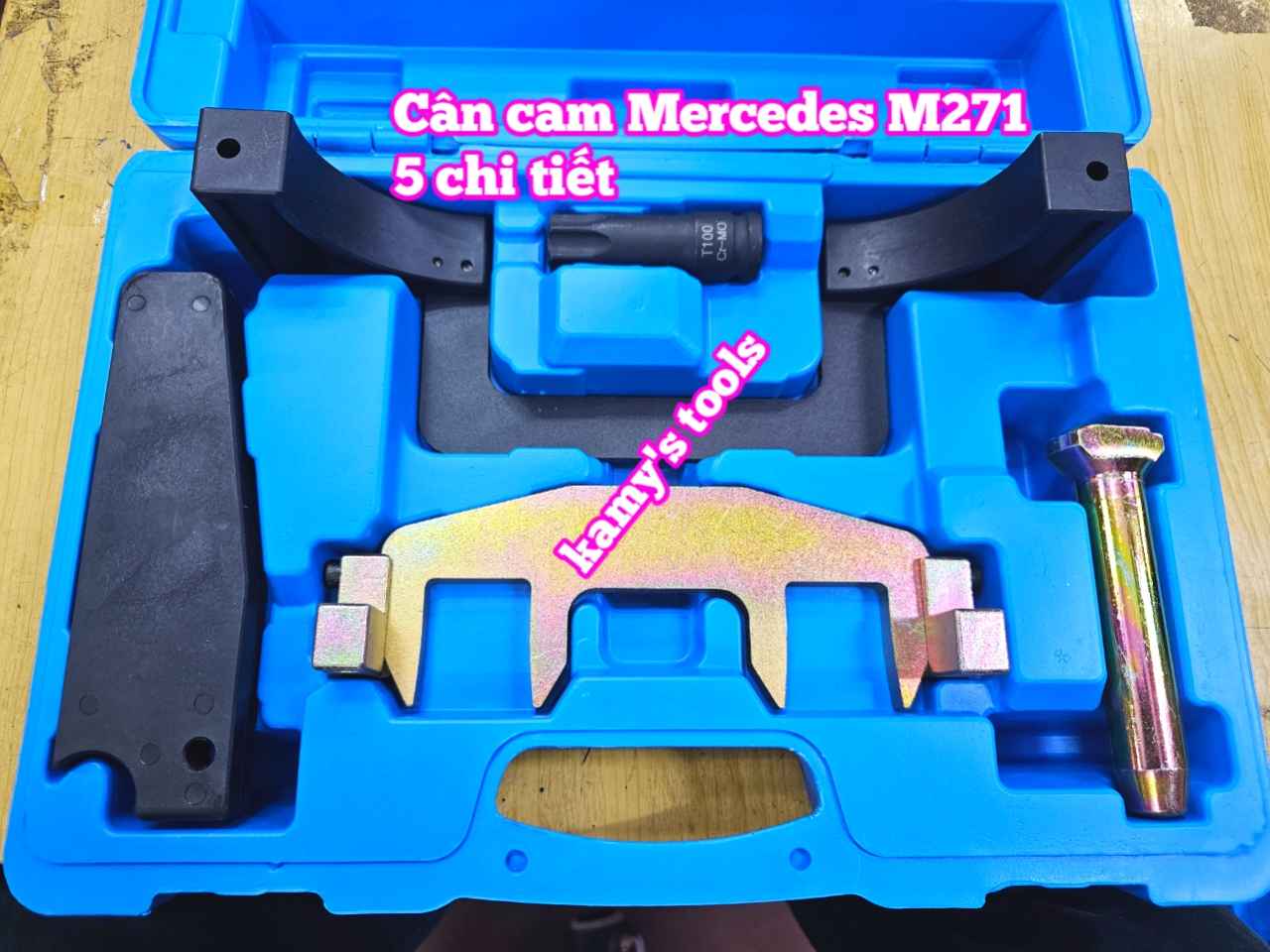 Bộ dụng cụ cân cam dưỡng đặt cam Mercedes M271 Wetools 5 chi tiết WTM1805
