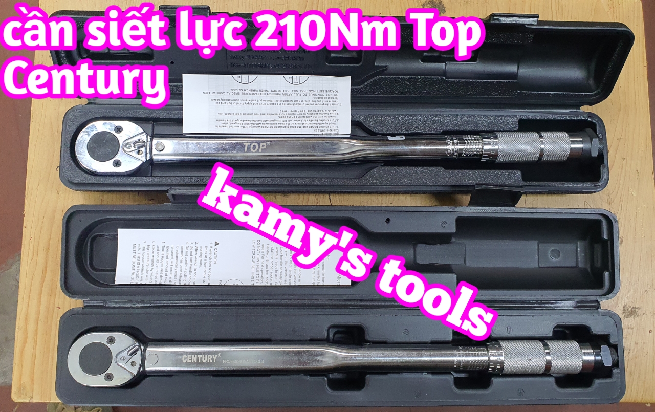 Cần siết chỉnh lực 1/2 inch 28-210Nm Top TWT-10039 và Century 190128-12