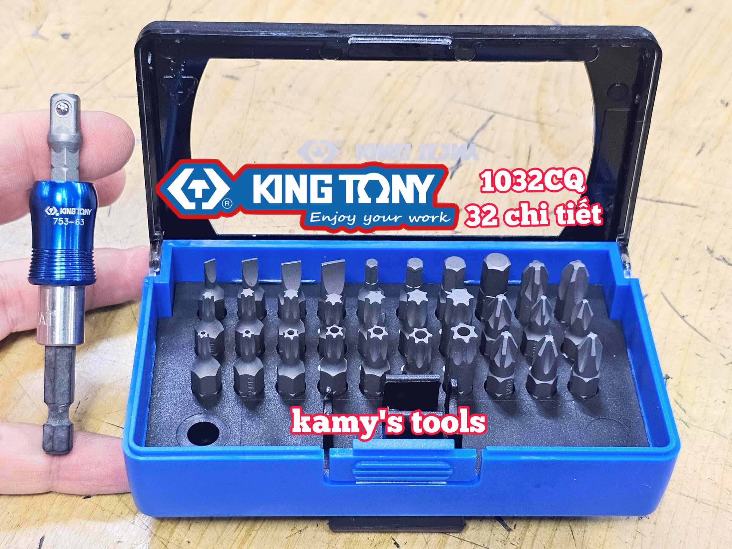 Bộ mũi vít Kingtony 32 chi tiết model 1032CQ