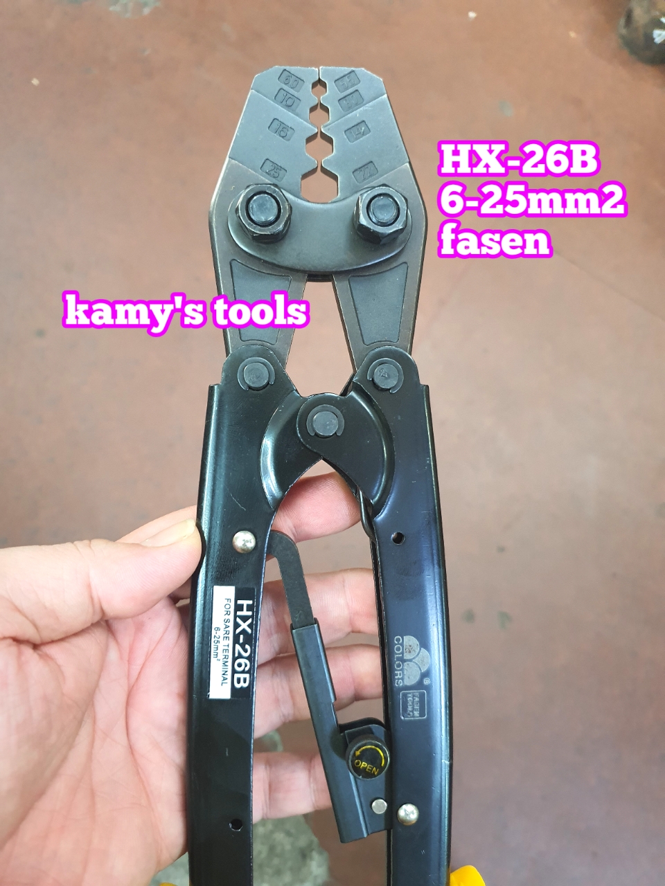 Kìm Bấm Cos Lục Giác Hx-26b Fasen, Kềm bấm cos