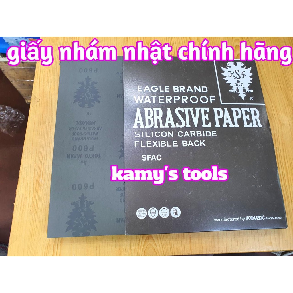 Giấy nhám nhật Kovax Eagle Brand chính hãng (bán lẻ 1 tờ)