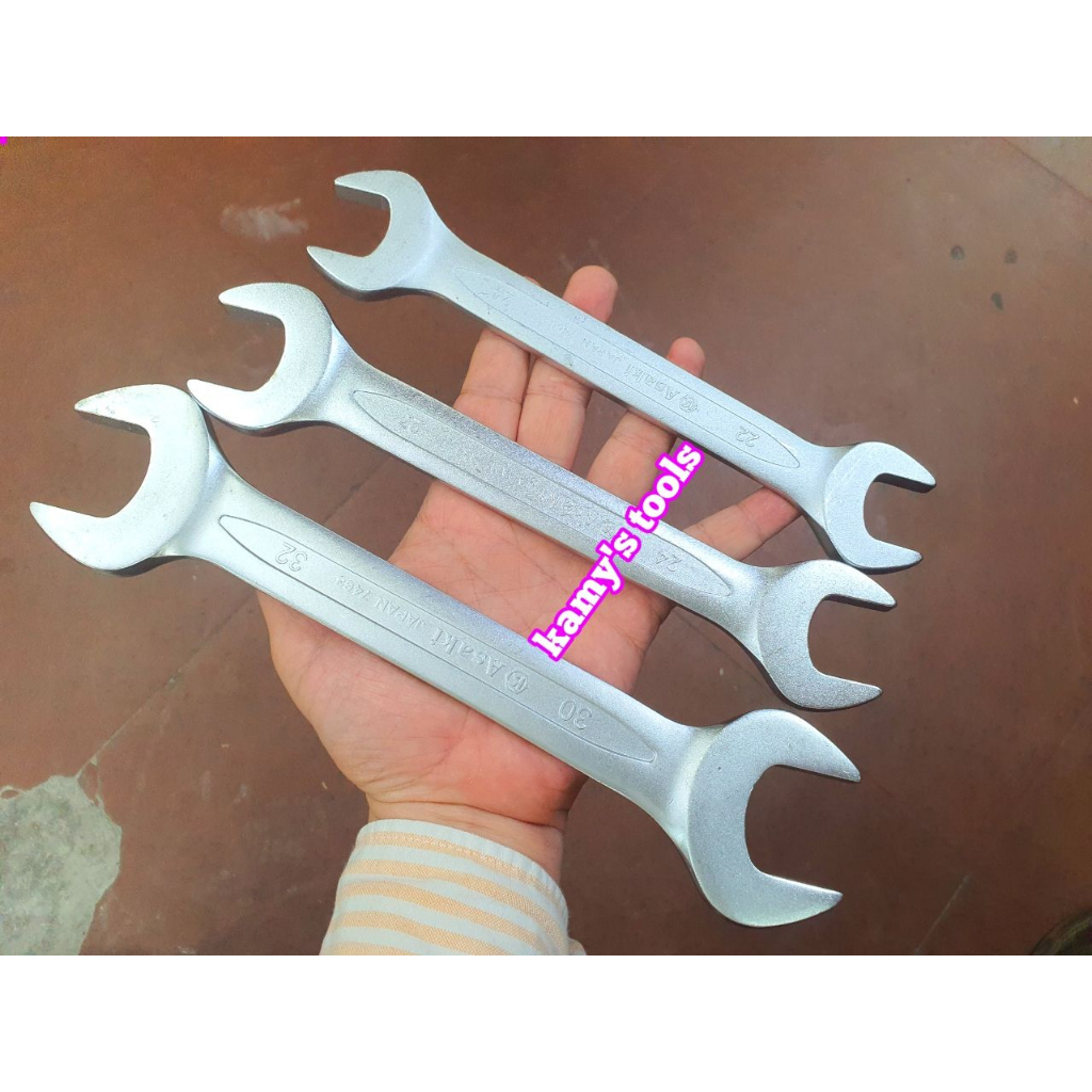 Cờ lê 2 đầu miệng Asaki 6x7 8x10 10x12 12x14 14x17 17x19 19x22 22x24 24x27 27x30 30x32