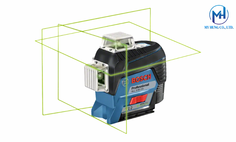 Thiết bị cân mực laser Bosch GLL 3-80 CG chính hãng