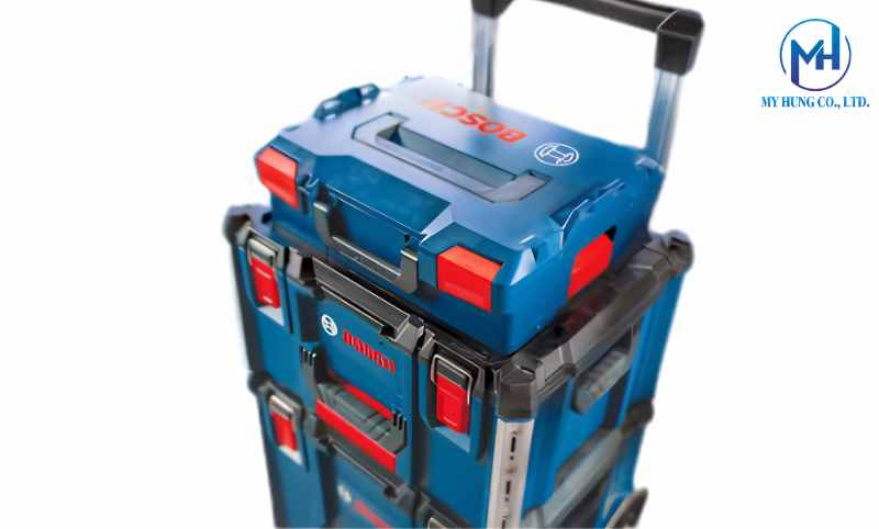 Chi tiết thiết kế bánh xe địa hình và chốt khóa của L-BOXX Contractor Bộ 3