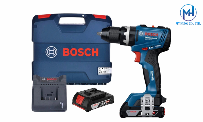 Máy khoan động lực dùng pin 18V Bosch GSB 18V-65 bản 2 pin chính hãng