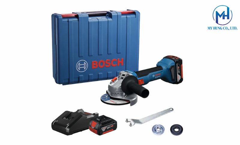 Máy mài góc dùng pin 18V Bosch GWS 18V-8 kèm 2 pin 4.0Ah chính hãng