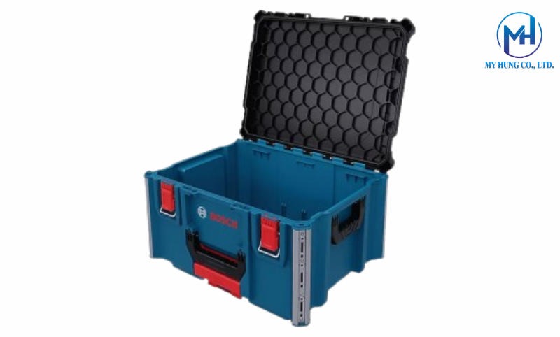 Chi tiết thiết kế khay đựng mở và hệ thống ray nhôm ProClick của L-BOXX Contractor 322