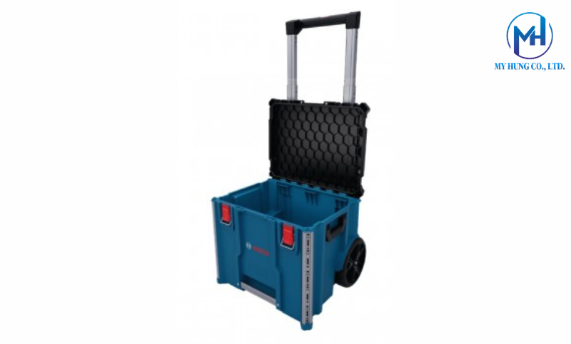 Chi tiết bánh xe địa hình 241mm và tay kéo ống lồng của L-BOXX Contractor 476