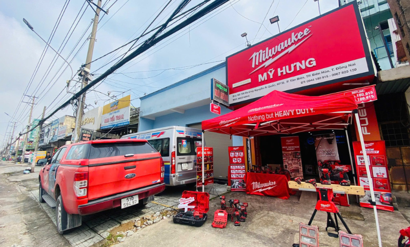 Đại lý phân phối thùng đồ nghề Milwaukee Packout chính hãng Điện Cơ Mỹ Hưng tại Đồng Nai