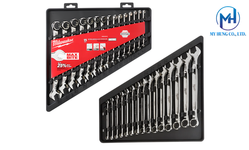 Bộ cờ lê vòng miệng cóc Milwaukee 144 răng thiết kế tối ưu cho không gian hẹp