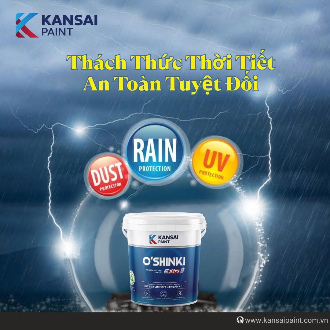 Sơn chống thấm, sơn giảm nhiệt.