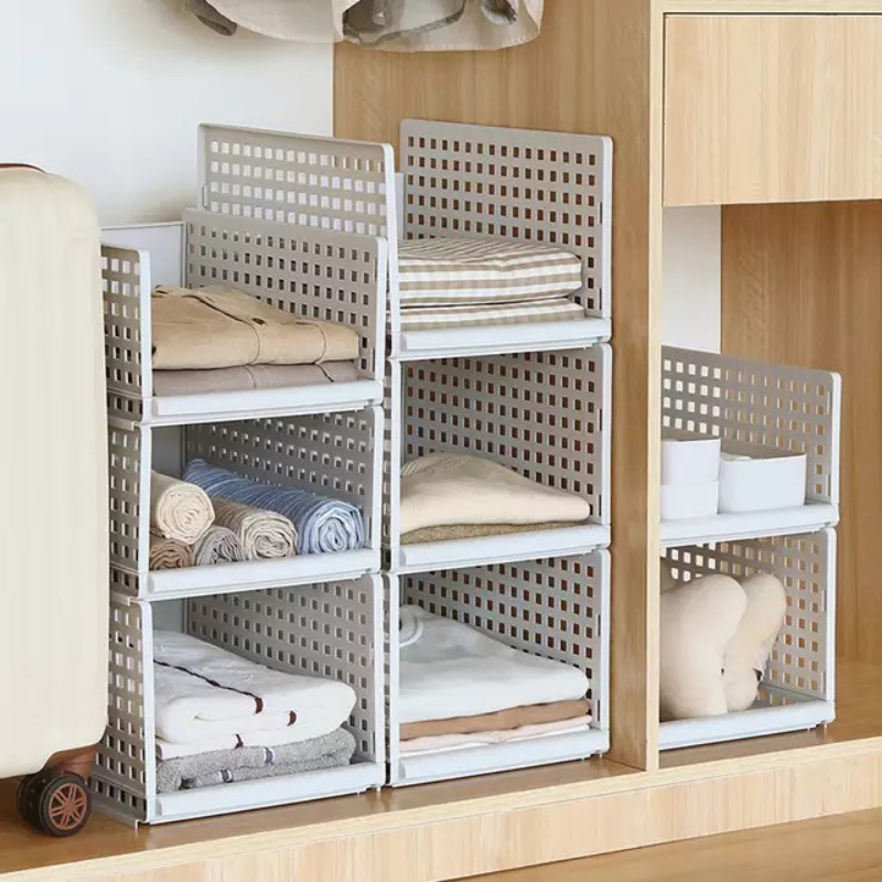 Kệ chia vách ngăn tủ đồ dùng quần áo dạng ngăn kéo thông minh