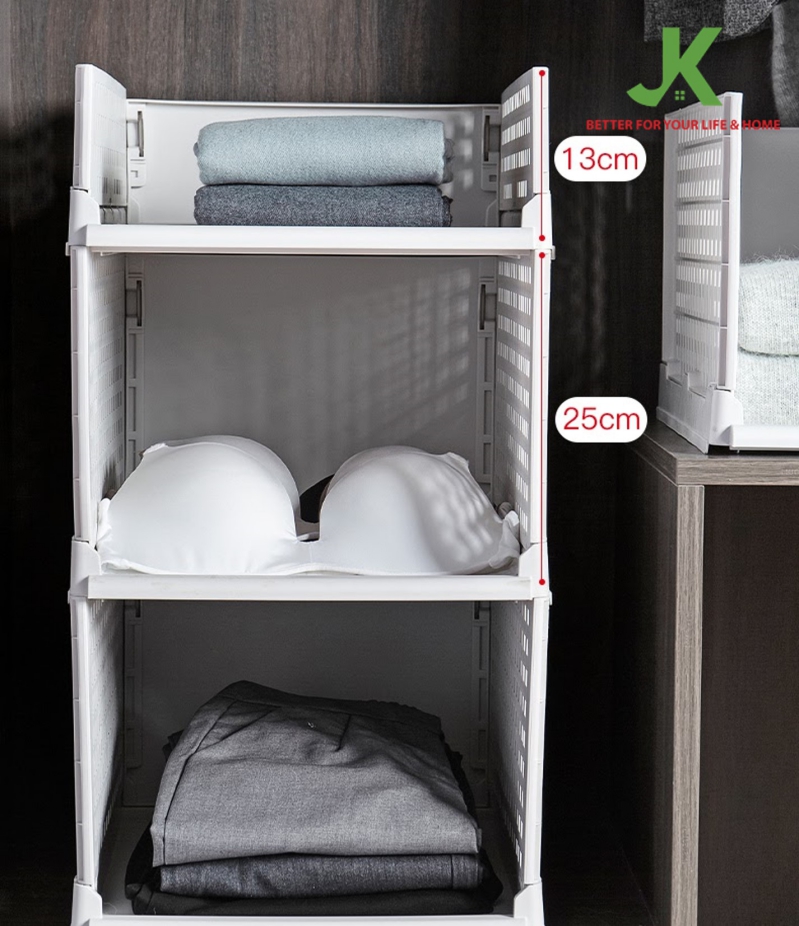 Kệ chia vách ngăn tủ đồ dùng quần áo dạng ngăn kéo thông minh