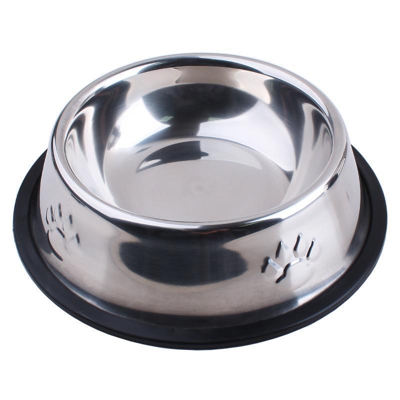 Bát inox chống trượt cho chó mèo