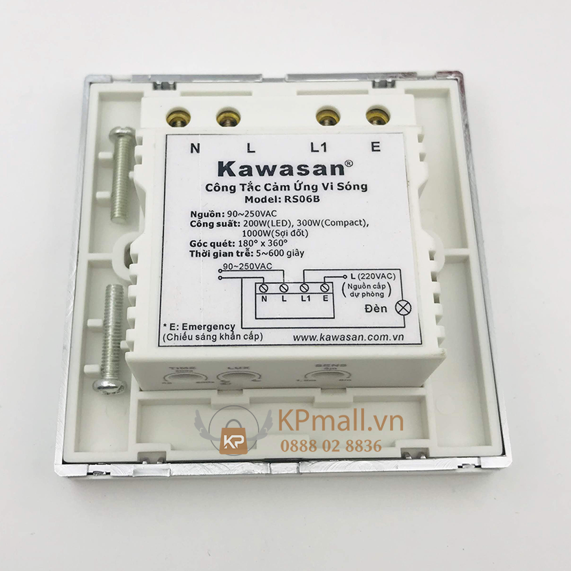 huong dan lap dat cong tac cam ung vi song chuyen dong kawasan rs06b