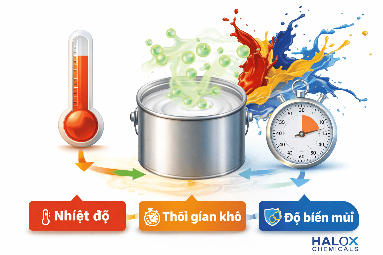 Vì sao sơn cần mùi hương ổn định nhiệt?