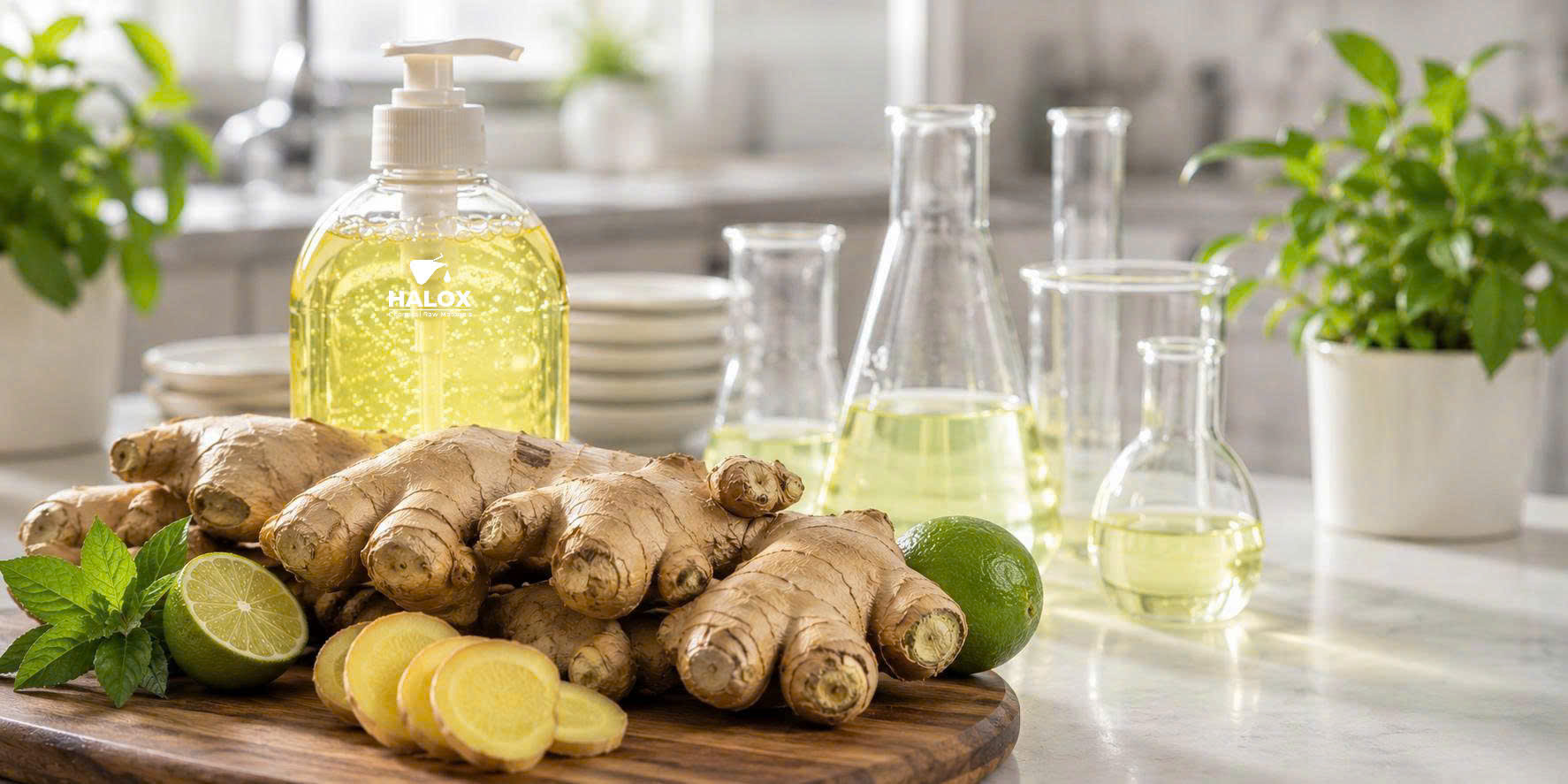 Ginger - Sắc gừng ấm nồng đánh thức cảm giác sạch tự nhiên cho nước rửa chén