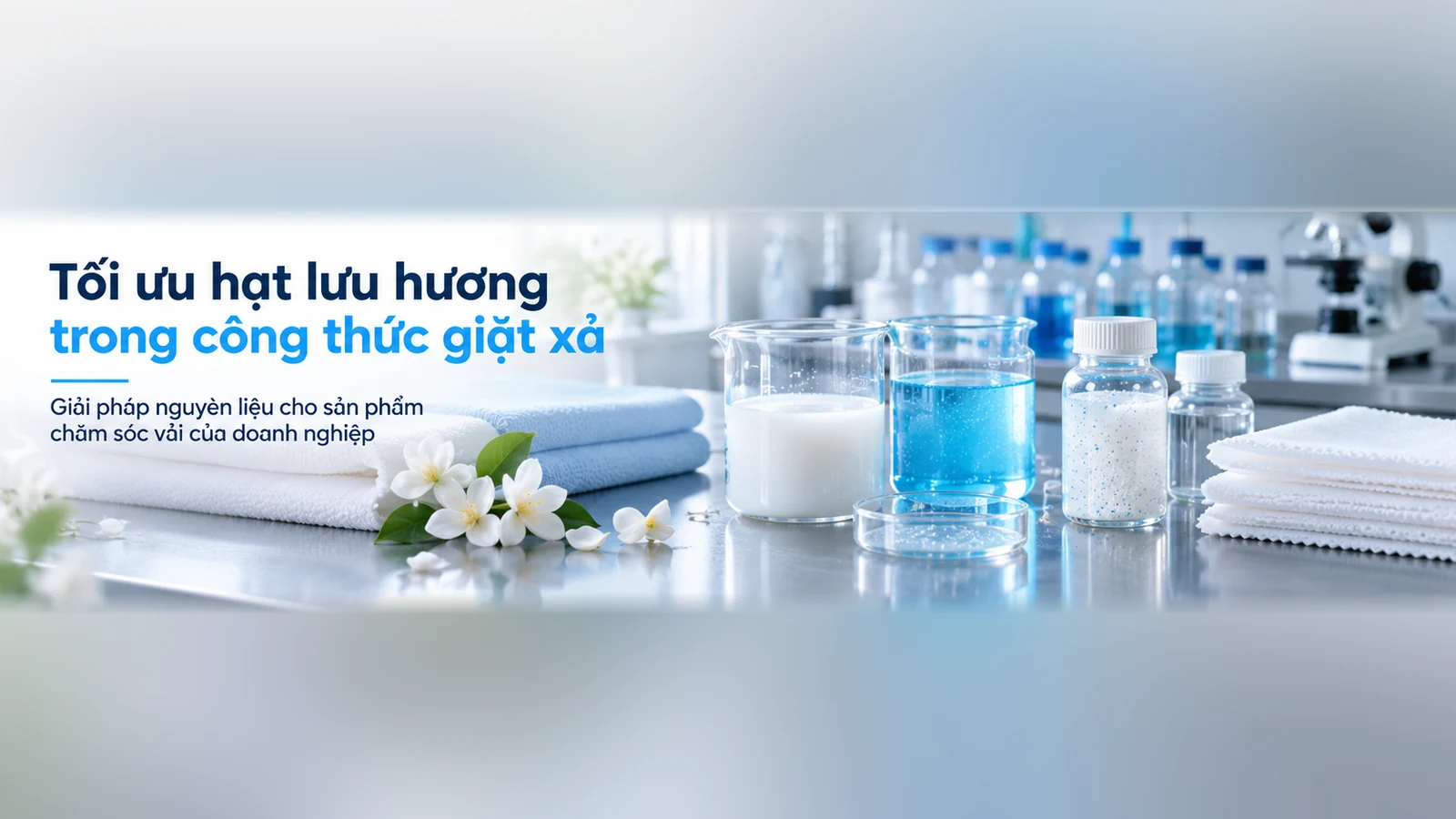 Nghiên cứu tối ưu hạt lưu hương trong công thức nước giặt và nước xả
