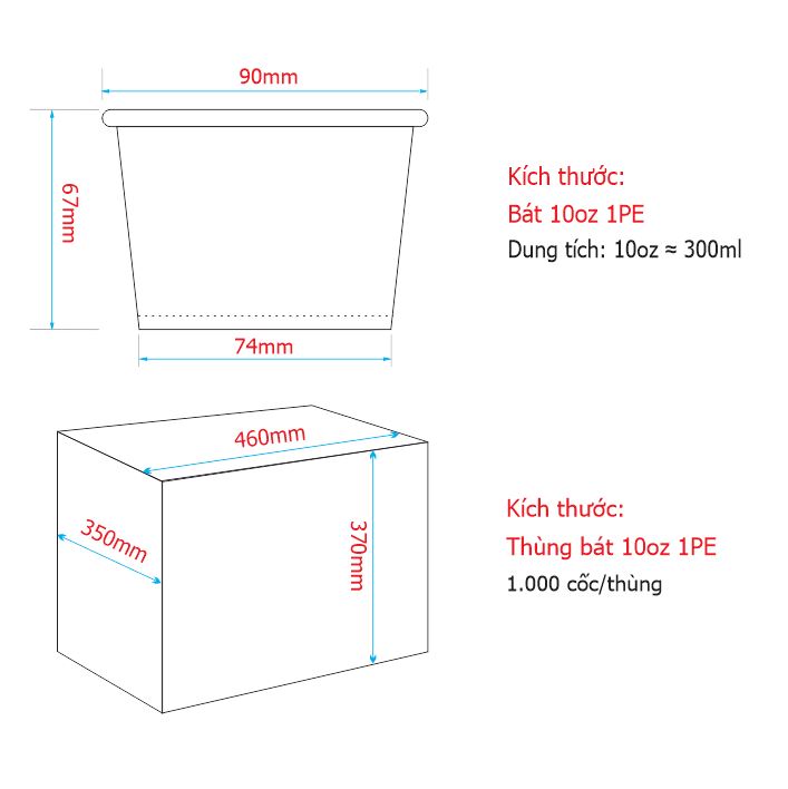 Tô giấy 10oz - Shin