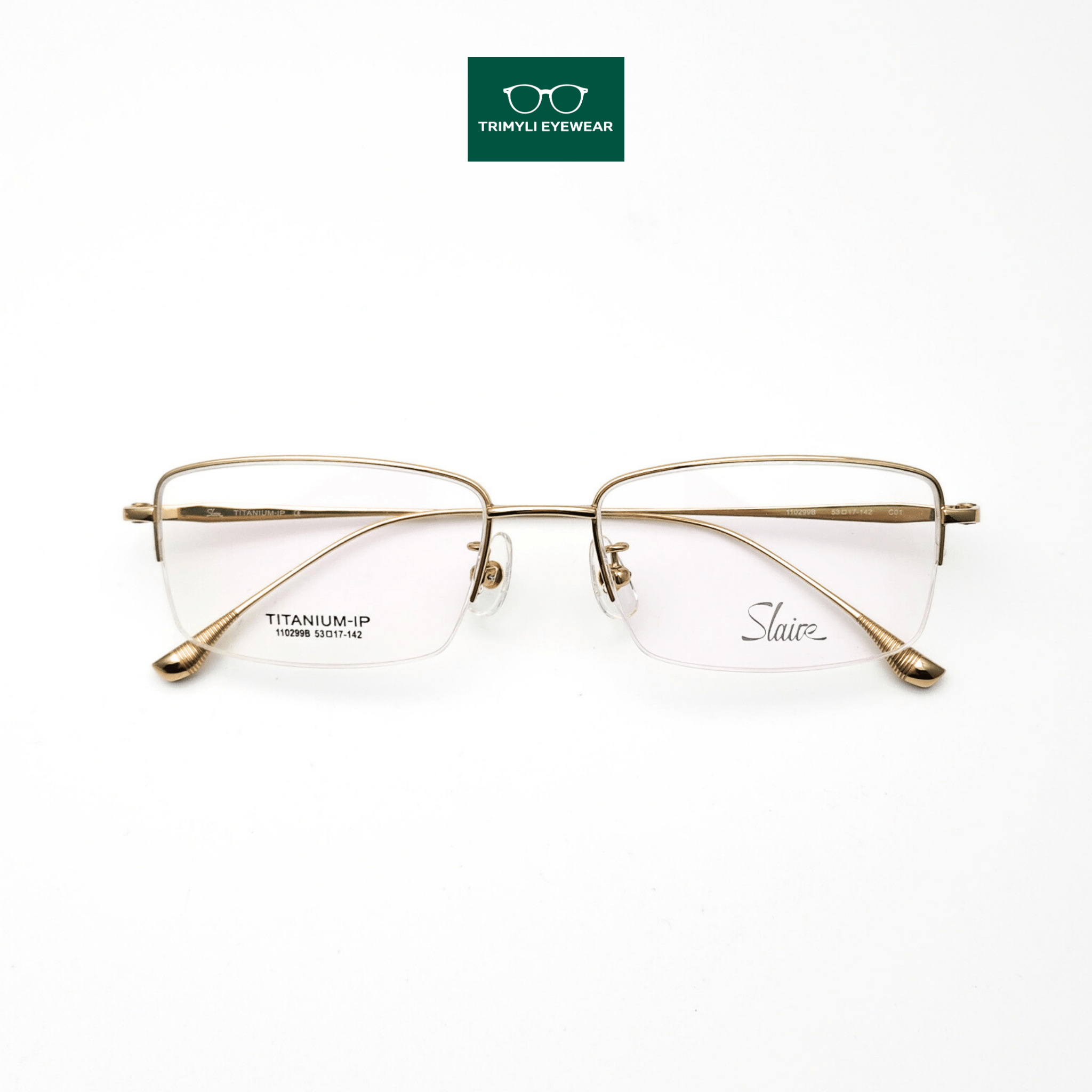 Gọng kính kim loại nửa viền titanium 110299B Trimyli Eyewear