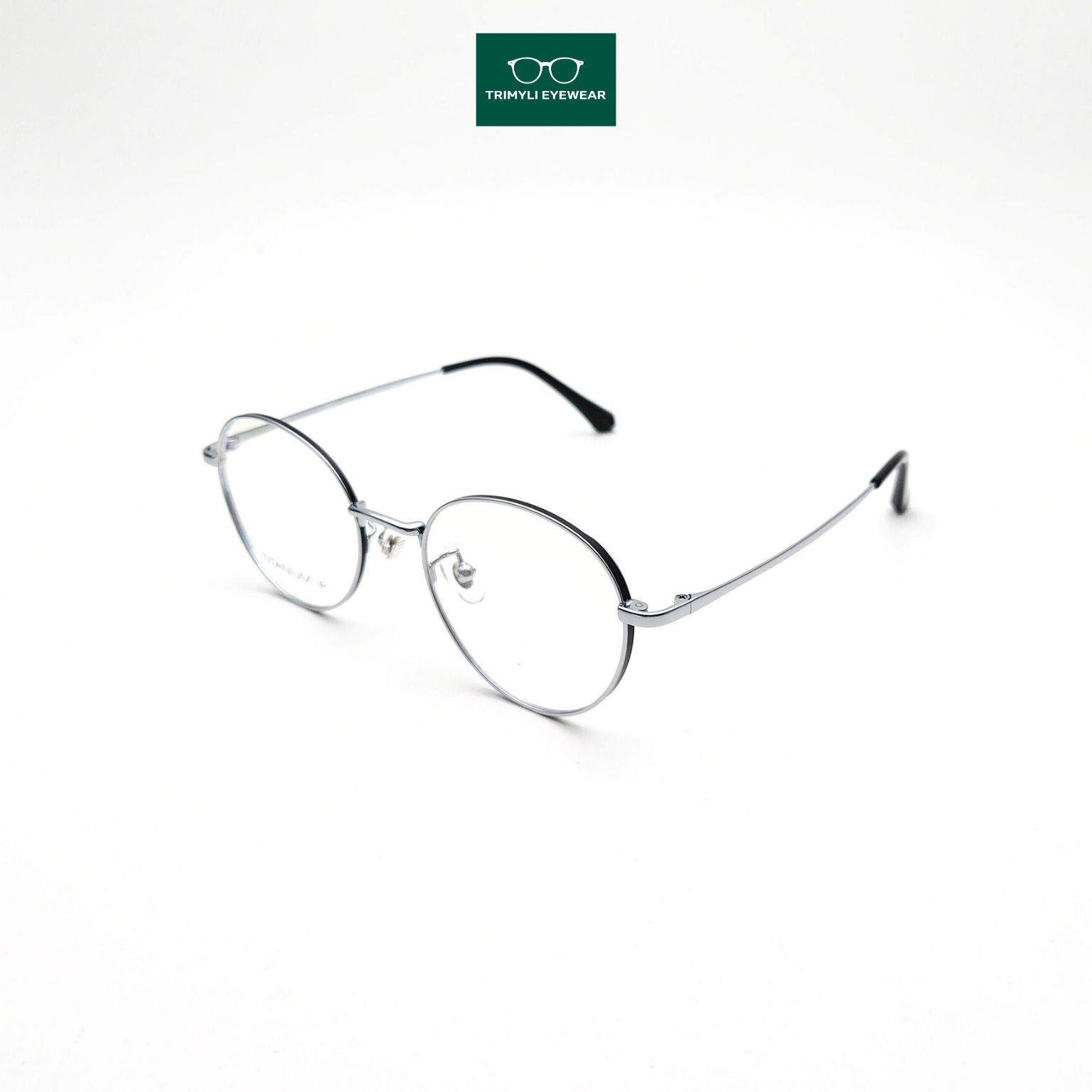 Gọng kính kim loại dáng tròn titan 7008 Trimyli Eyewear