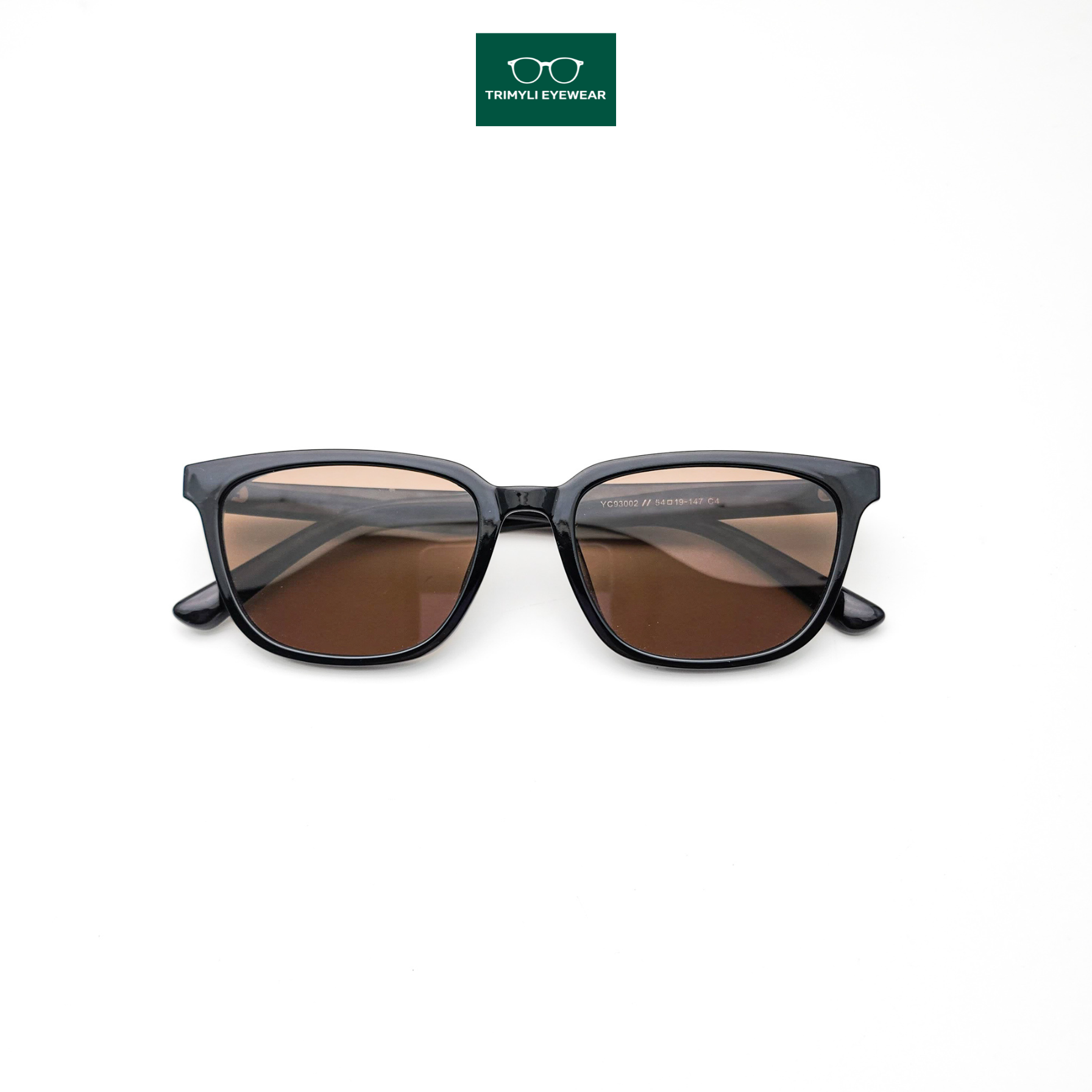 Kính râm thời trang mắt đen mắt nâu thời trang YC93002 Trimyli Eyewear