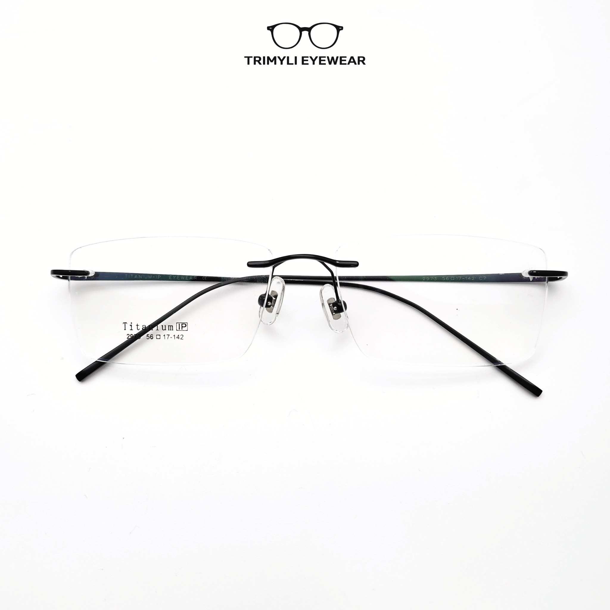 Gọng kính khoan không viền titanium 2973 Trimyli Eyewear